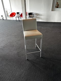 Walter Knoll Jason Leather Stool in Stock