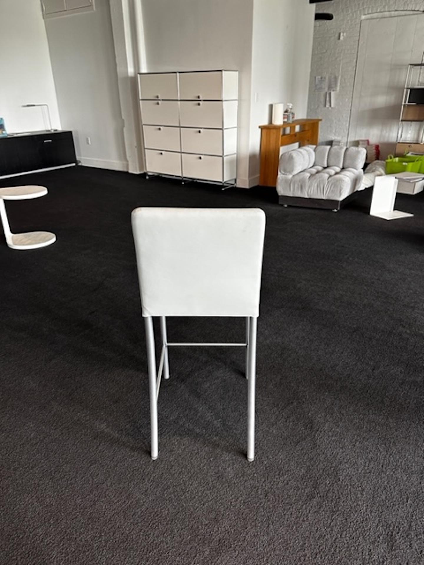 Walter Knoll Jason Leather Stool in Stock 1