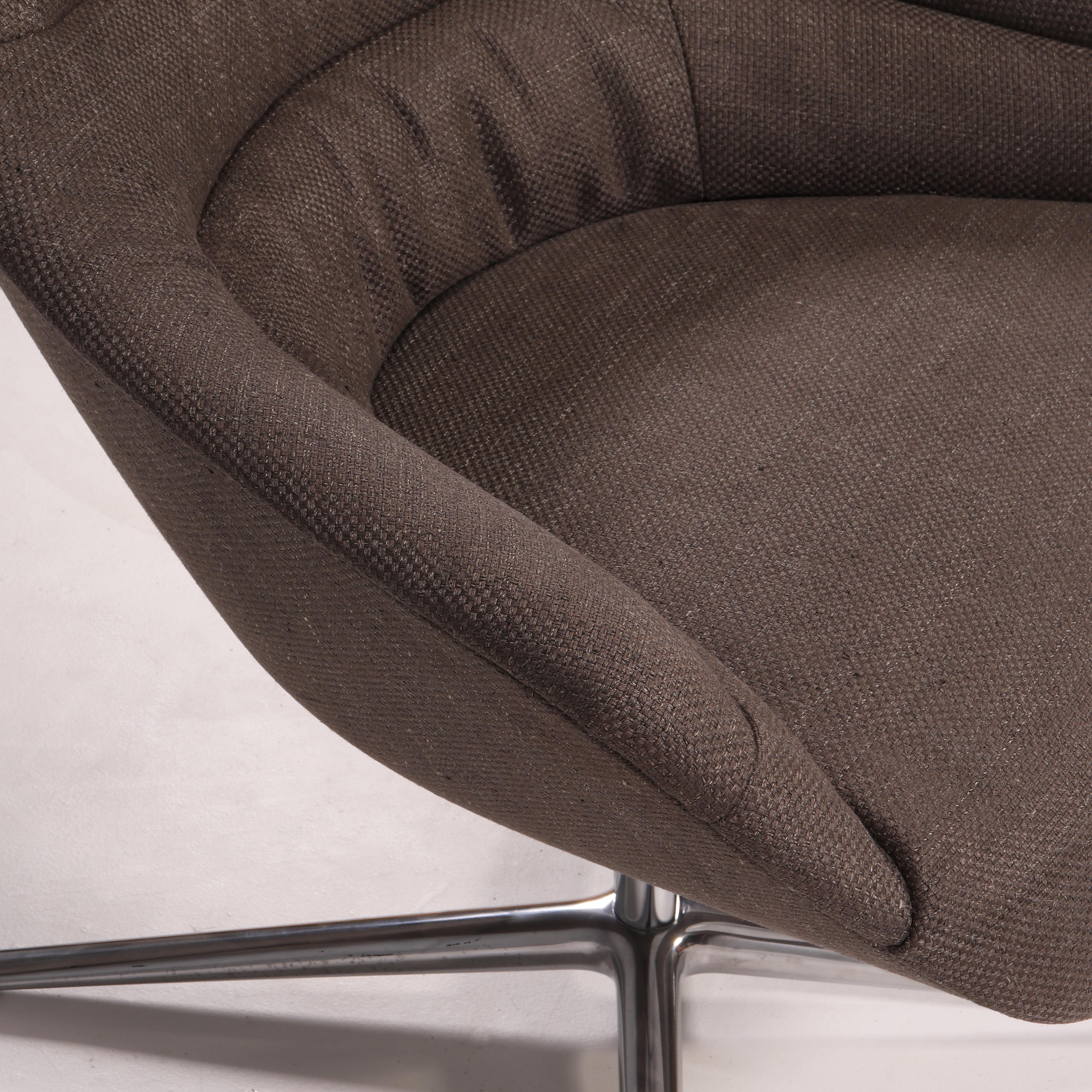 Walter Knoll 'Kyo' by Pearson Lloyd Upholstered Grey Armchair In Good Condition In Basildon, London
