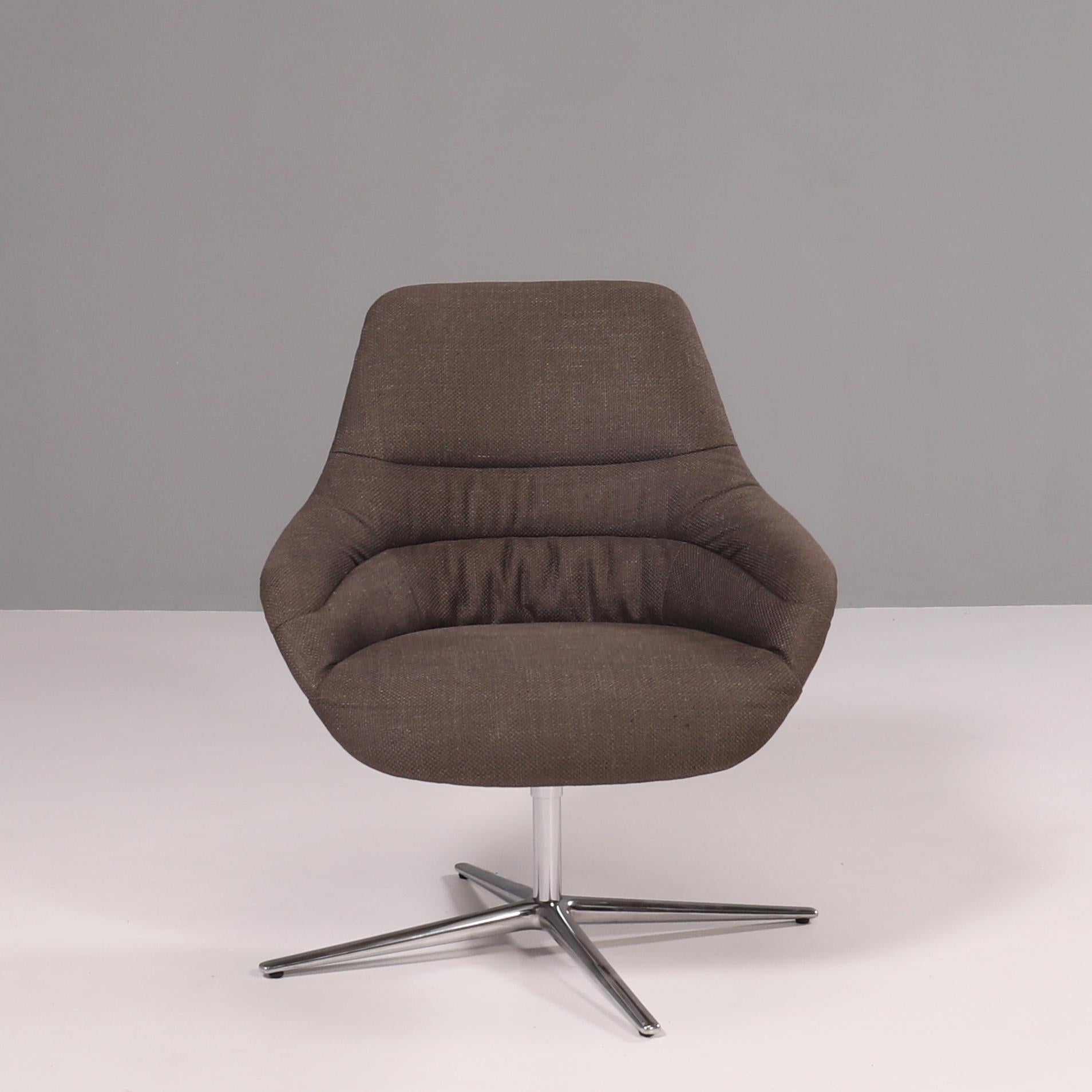 Contemporary Walter Knoll 'Kyo' by Pearson Lloyd Upholstered Grey Armchair
