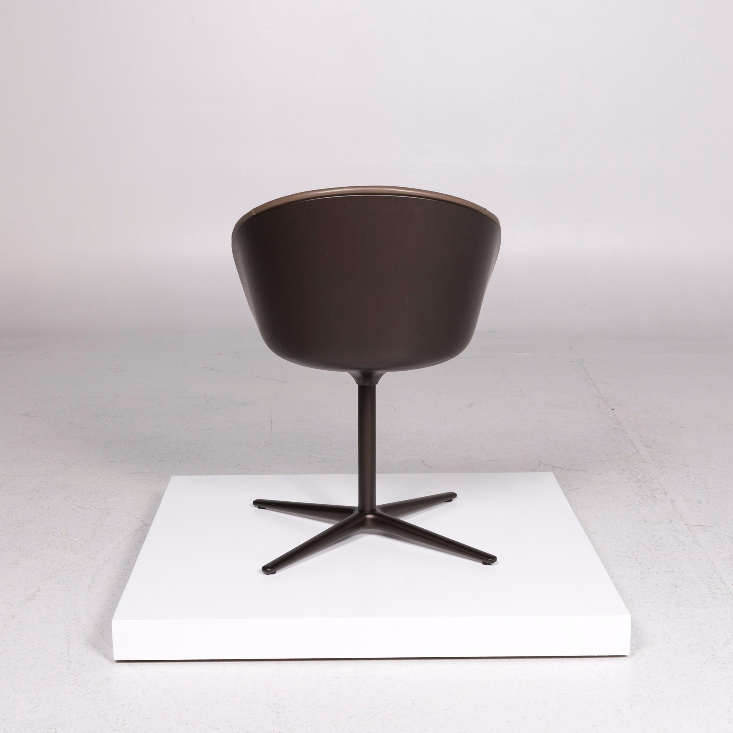 Walter Knoll Kyo Ledear Armchair Brown Chair For Sale 1