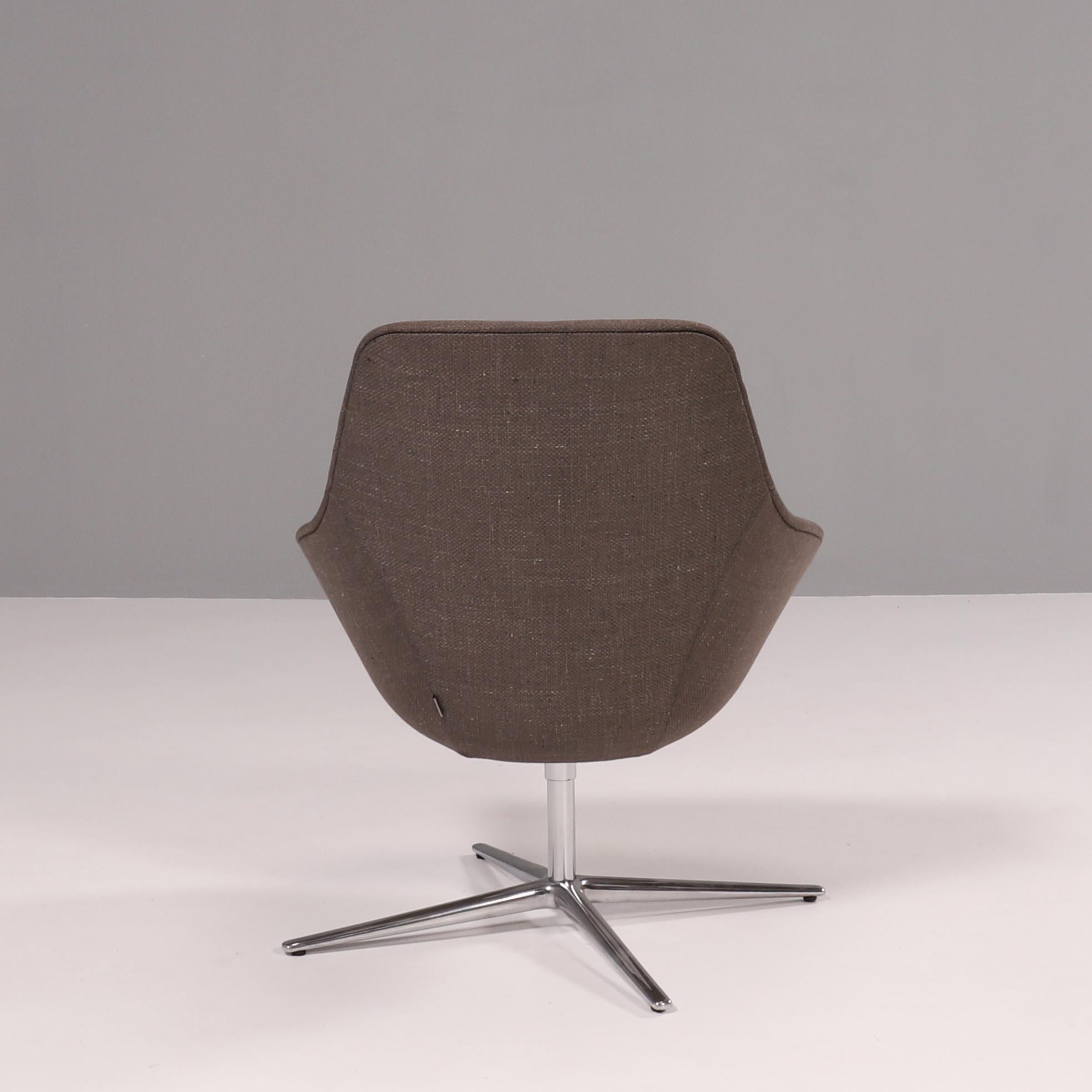 German  Walter Knoll 'Kyo' by Pearson Lloyd Upholstered Grey Armchair 