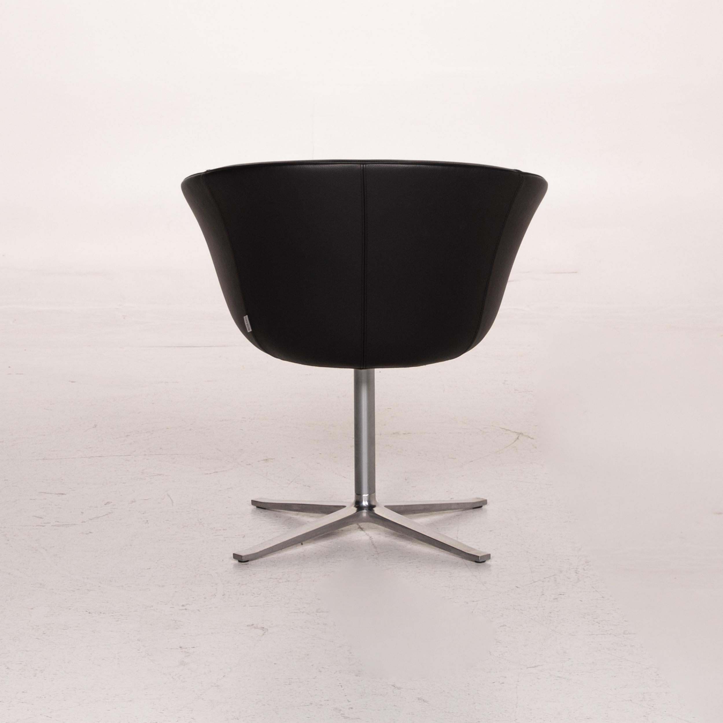 Walter Knoll Leather Armchair Black Chair For Sale 4