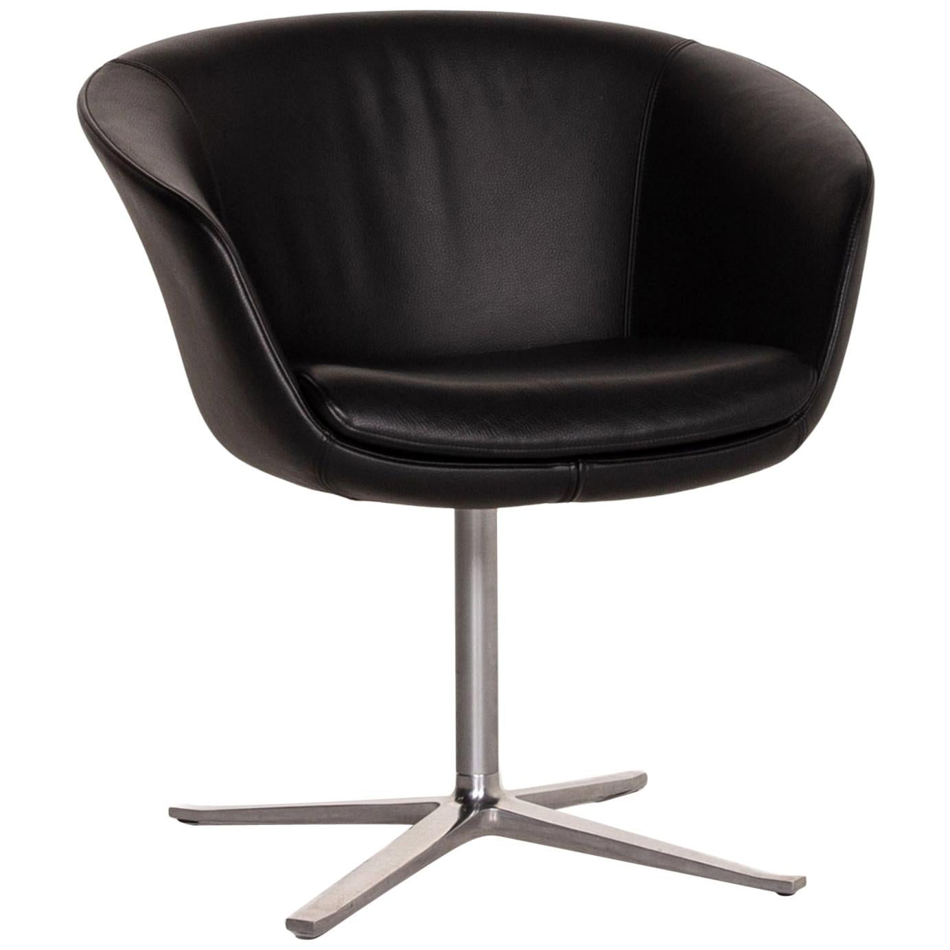 Walter Knoll Leather Armchair Black Chair For Sale