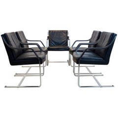 Sedia Walter Knoll Leather Art Collection di Rudolf B. Glatzel, 2 pz.