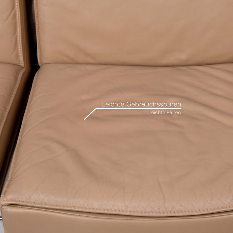 Walter Knoll Leather Sofa Beige Brown Two-Seater Couch For Sale at 1stDibs  | pantone 8020c