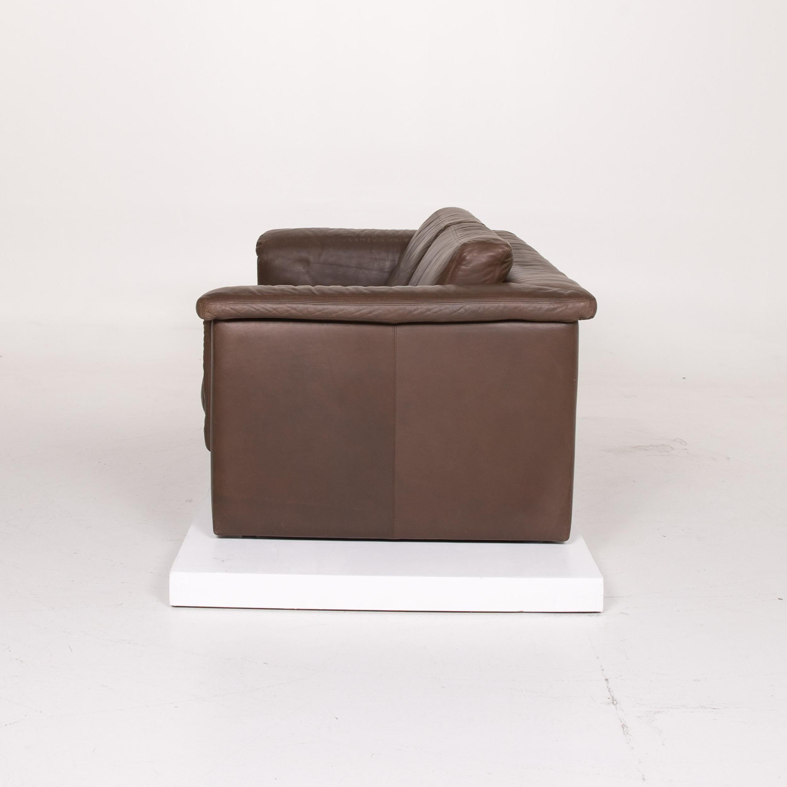Walter Knoll Leather Sofa Brown Two-Seat For Sale 4