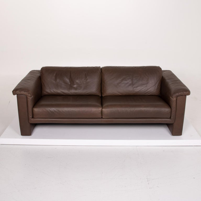 Walter Knoll Leather Sofa Brown TwoSeat For Sale at 1stDibs