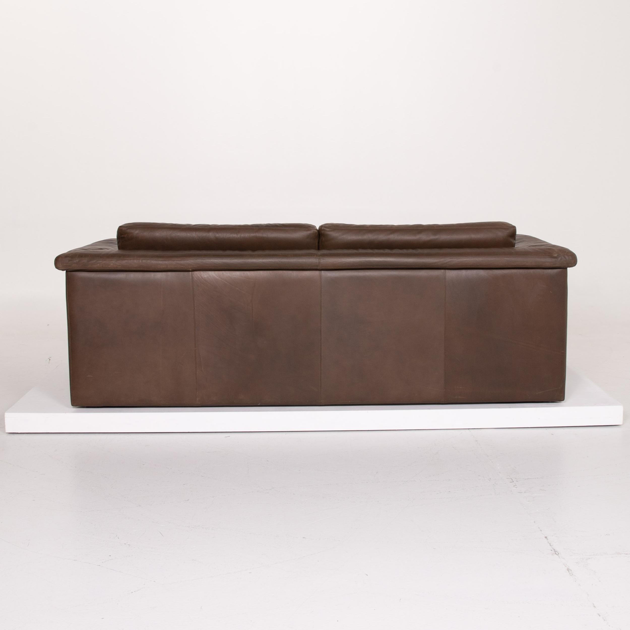 Walter Knoll Leather Sofa Brown Two-Seat For Sale 3