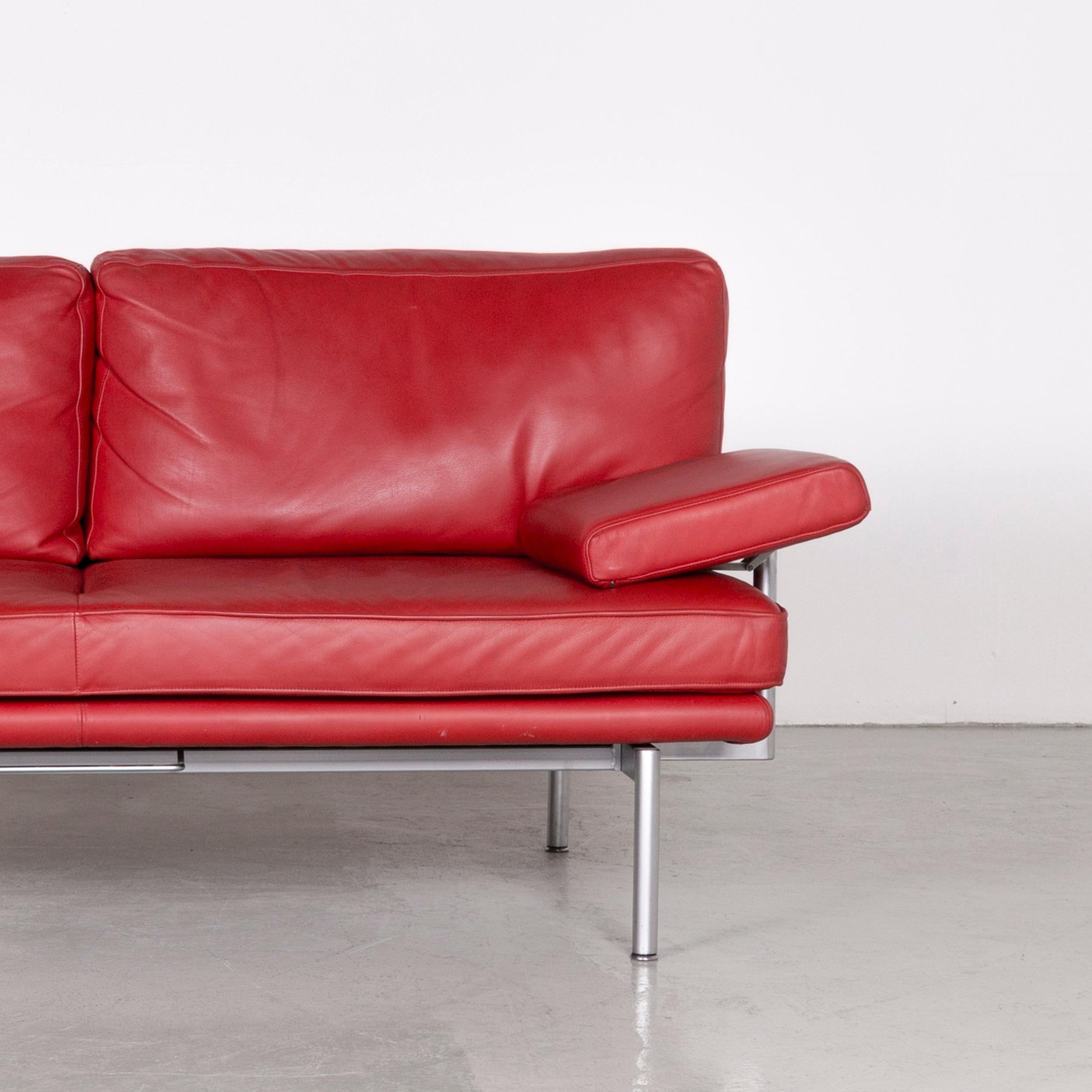 Walter Knoll Living Platform Designer Leather Couch Red by EOOS Design In Good Condition For Sale In Cologne, DE
