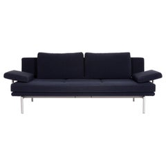 Walter Knoll Living Platform Fabric Sofa Blue Three-Seater Function