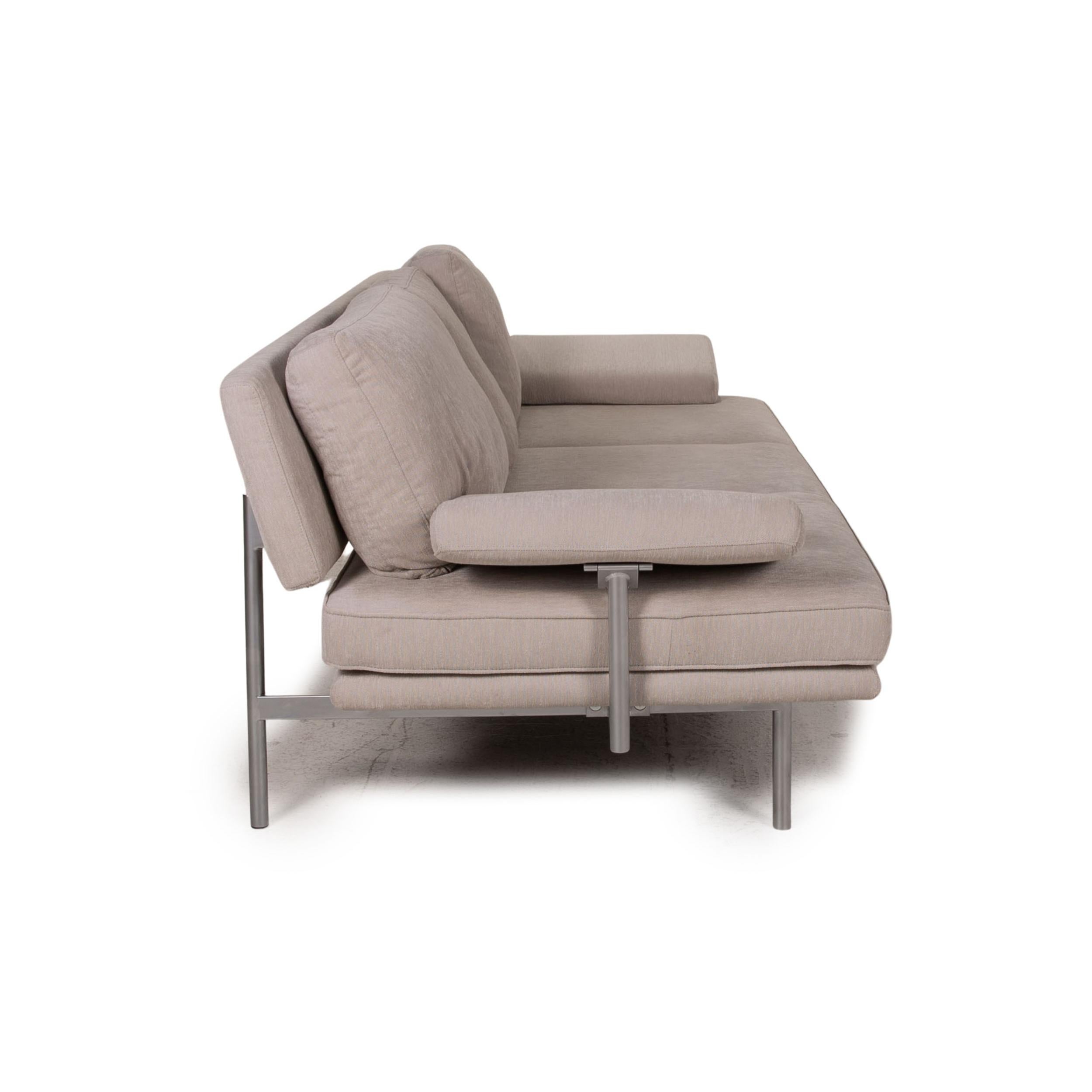 Walter Knoll Living Plateau-Stoff-Sofa Grau Dreisitzer-Kommode im Angebot 5
