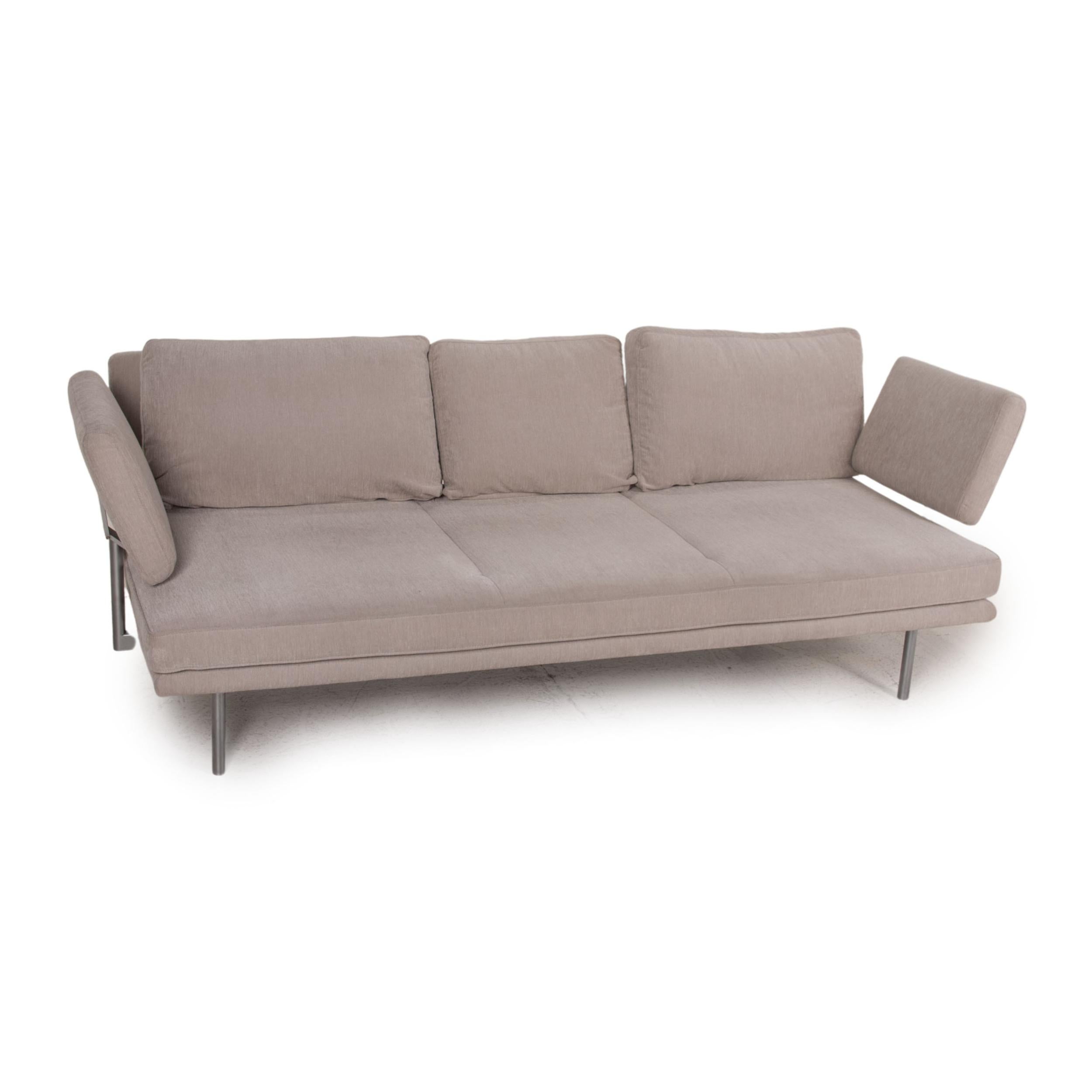 Walter Knoll Living Plateau-Stoff-Sofa Grau Dreisitzer-Kommode (Moderne) im Angebot