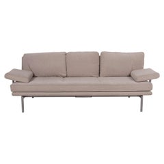 Walter Knoll Living Platform Fabric Sofa Gray Three-Seater Couch