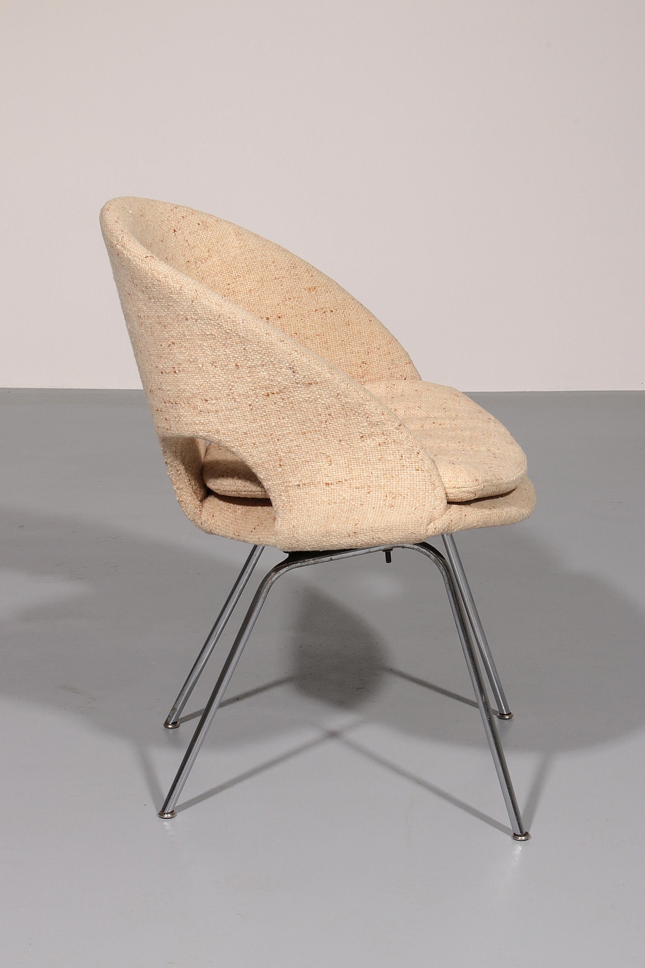 Sillón Walter Knoll de Arno Votteler Model 350, años 50 Tela en venta