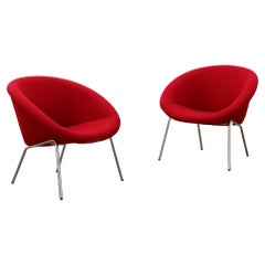 Walter Knoll model 396 beautiful red armchair 1980