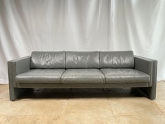 Walter Knoll Model Studio 190 Grey 3 Seats Leathersofa Design Jürgen Lange