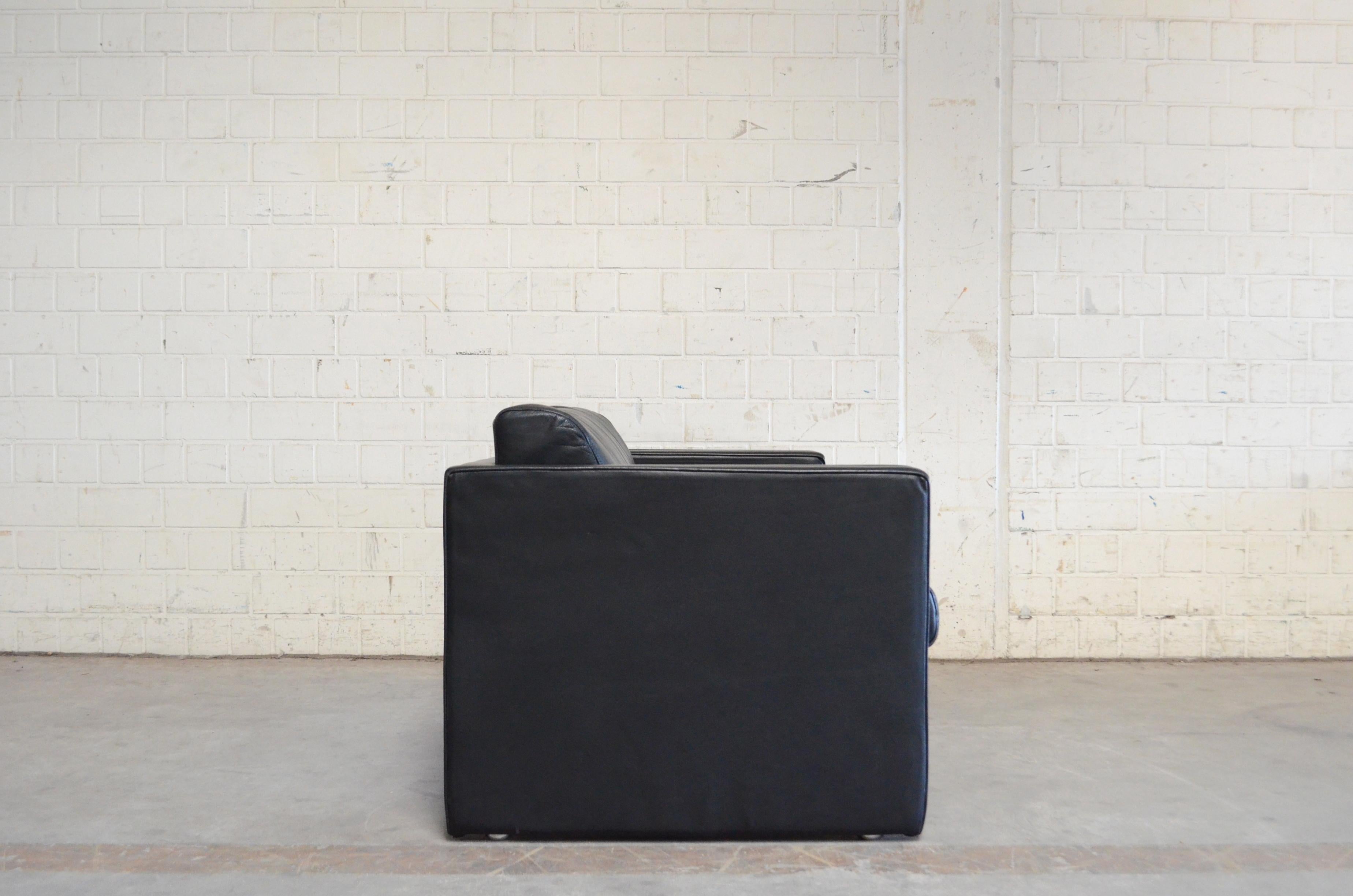 Walter Knoll Model Studio Black Leathersofa Design Jürgen Lange 7