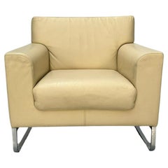 Walter Knoll "Morgan 465" Armchair - In Cream Leather