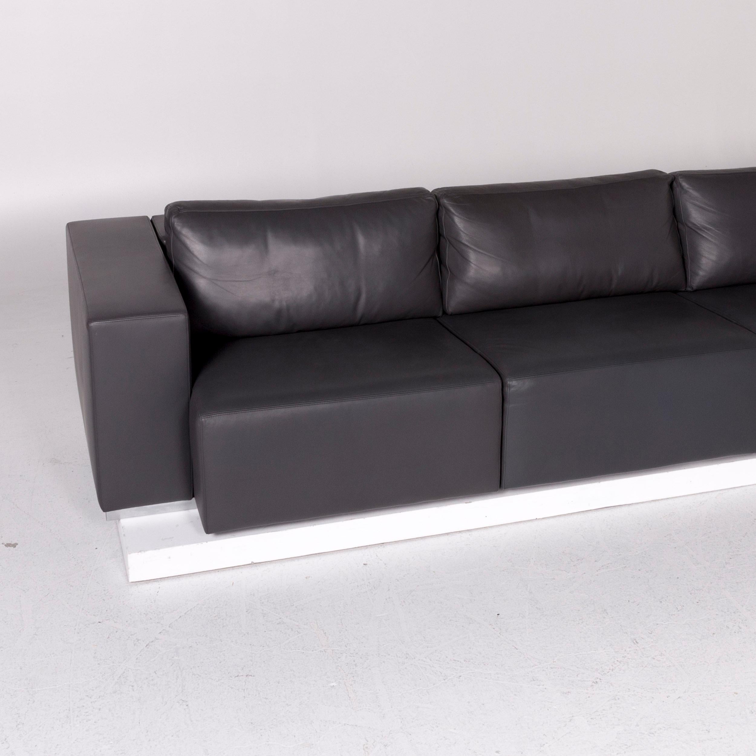 Walter Knoll Nelson Leather Corner Sofa Gray Sofa Couch For Sale 3