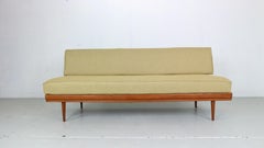 Walter Knoll Teak & Newly Upholstered Daybed/ Sofa for Knoll Antimott, 1950's
