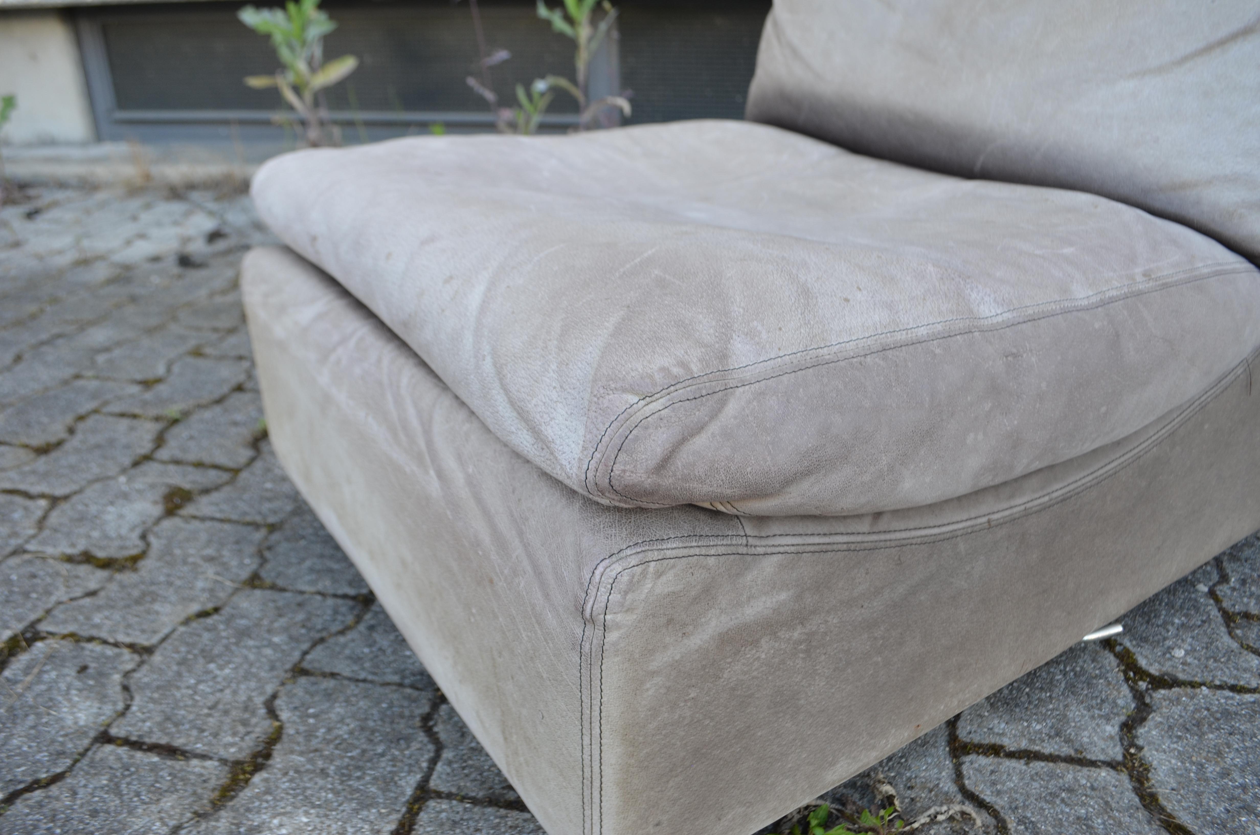 Fauteuil de salon modulaire gris Buffallo de Walter Knoll, Allemagne, 1970 en vente 9
