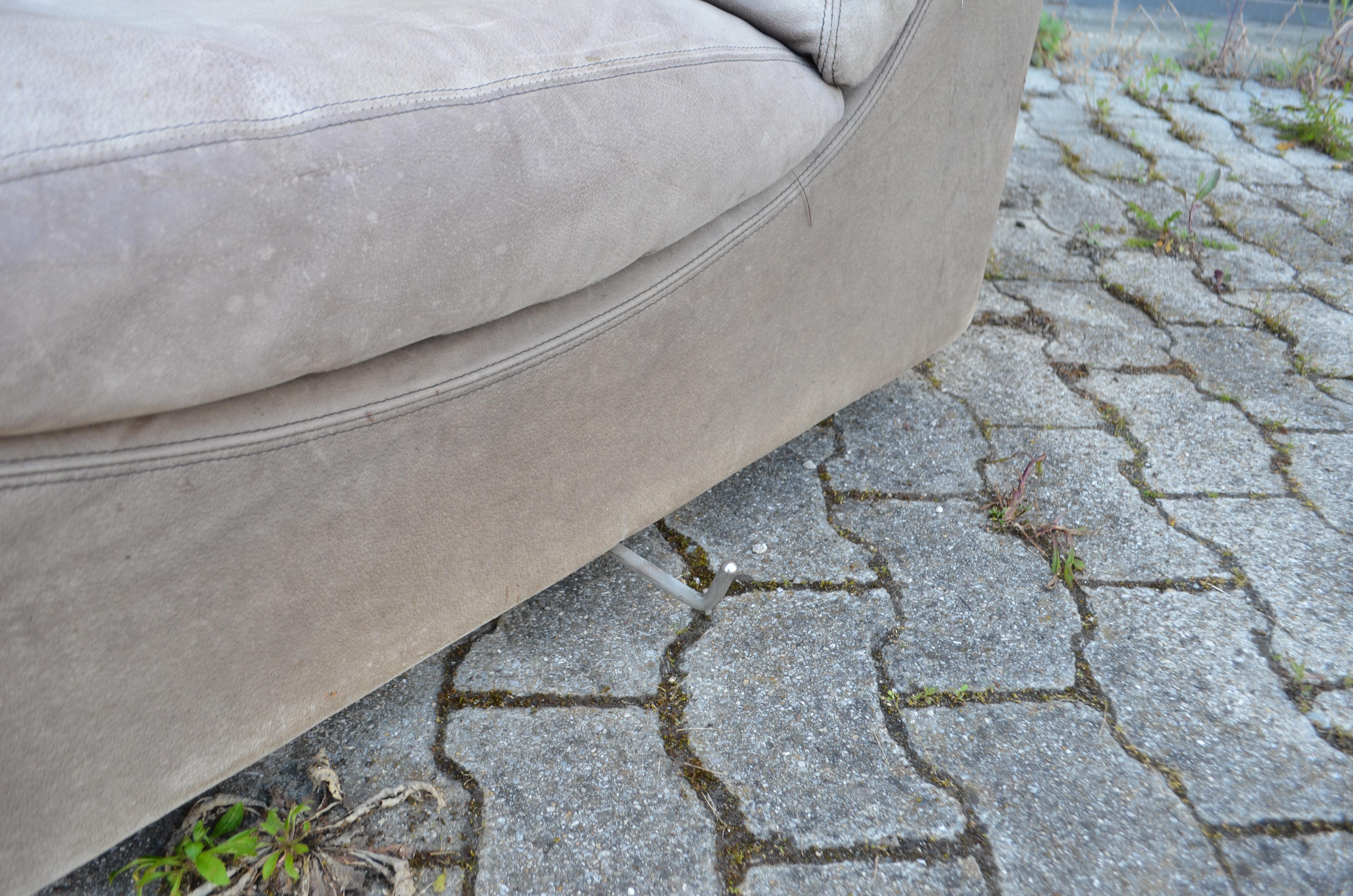 Fauteuil de salon modulaire gris Buffallo de Walter Knoll, Allemagne, 1970 en vente 10