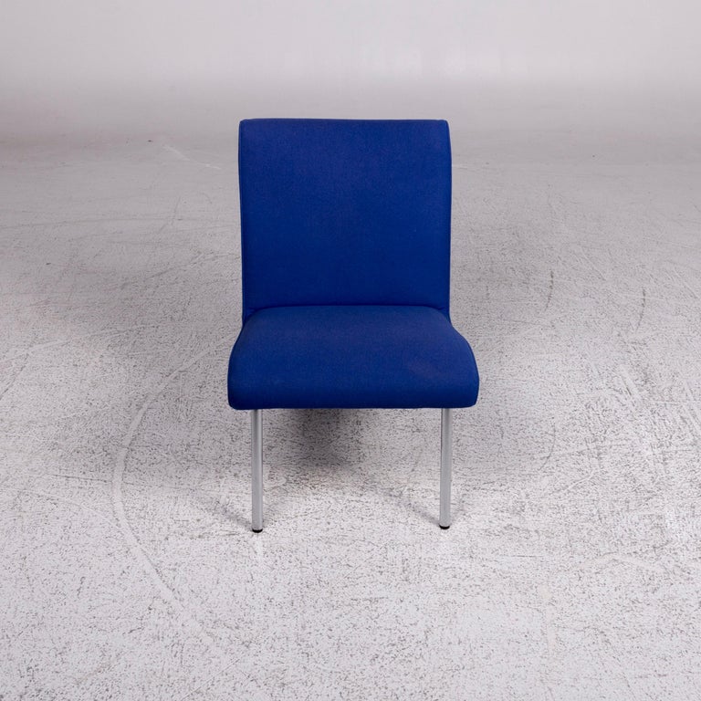 Walter Knoll Vostra Fabric Armchair Blue 4x Chair For Sale at 1stDibs