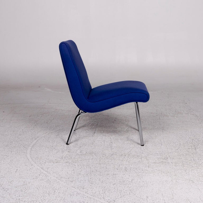 Walter Knoll Vostra Fabric Armchair Blue 4x Chair For Sale at 1stDibs