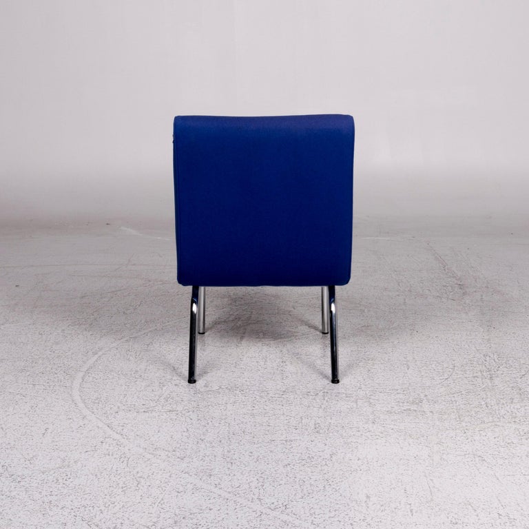 Walter Knoll Vostra Fabric Armchair Blue 4x Chair For Sale at 1stDibs