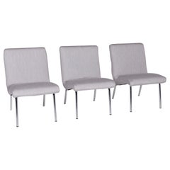 Walter Knoll Vostra Fabric Armchair Set Gray 3x Chair