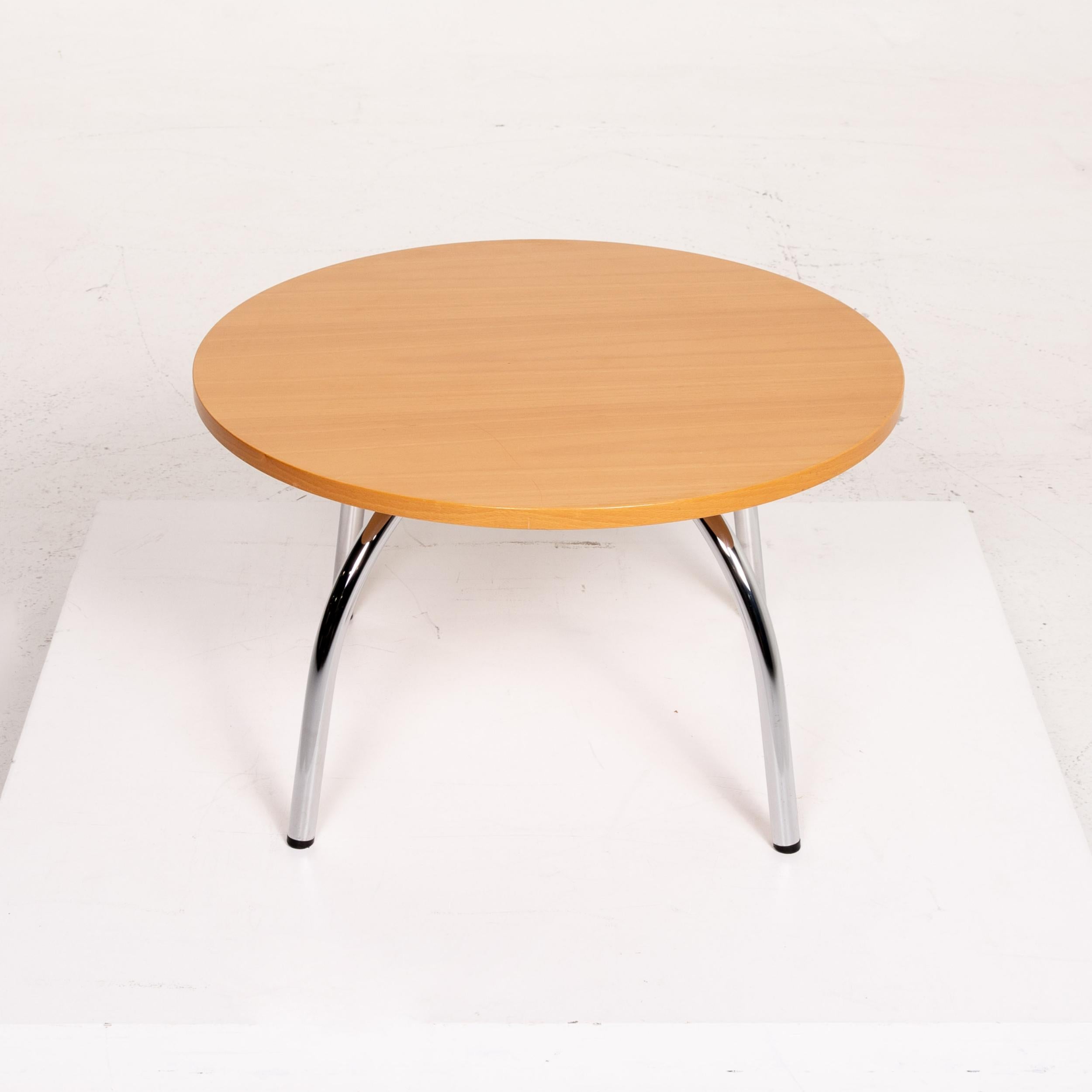 Walter Knoll Wooden Coffee Table Round Table In Good Condition For Sale In Cologne, DE