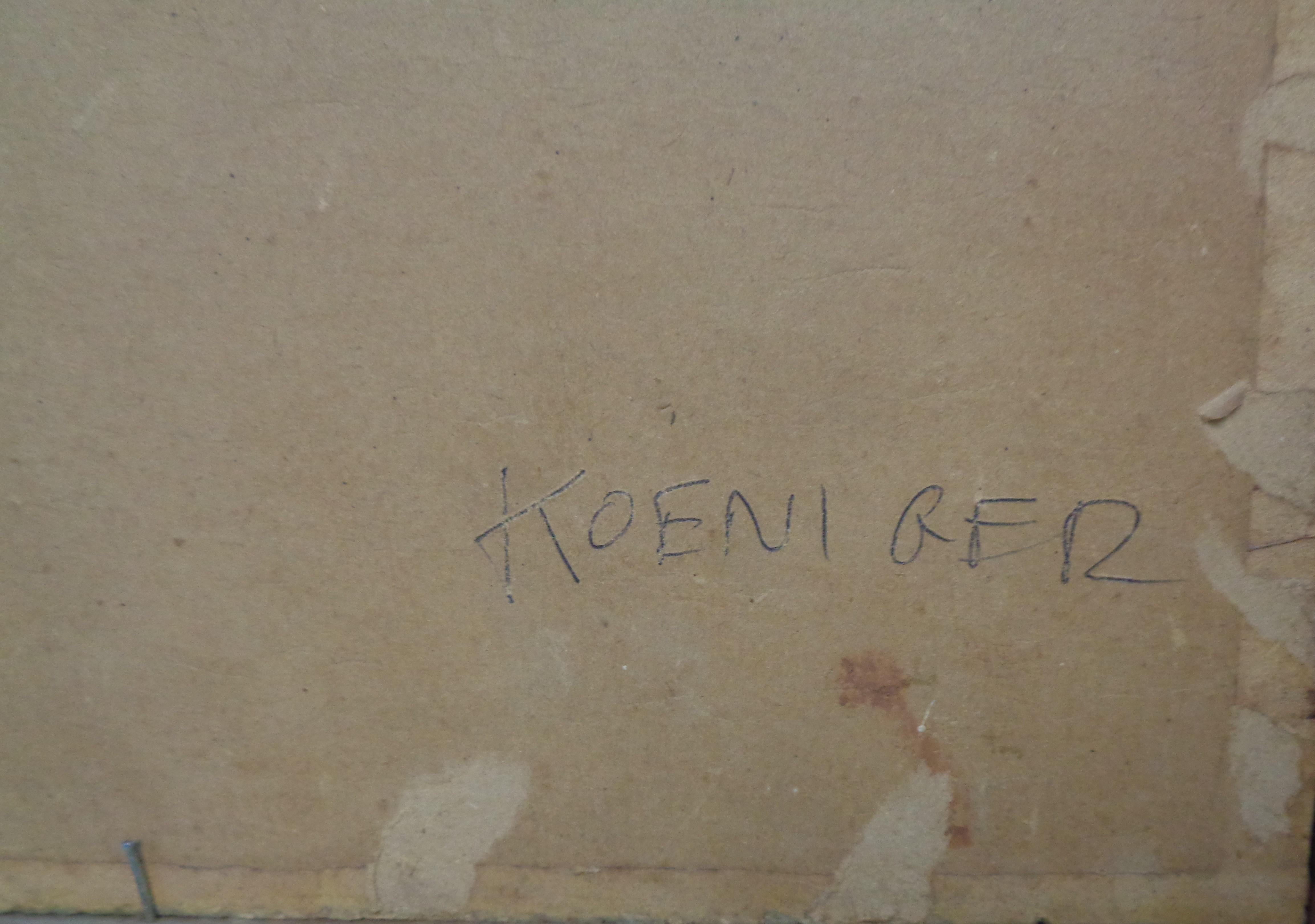 American Impressionist Snow Scene Oil painting Walter Koeniger im Angebot 4