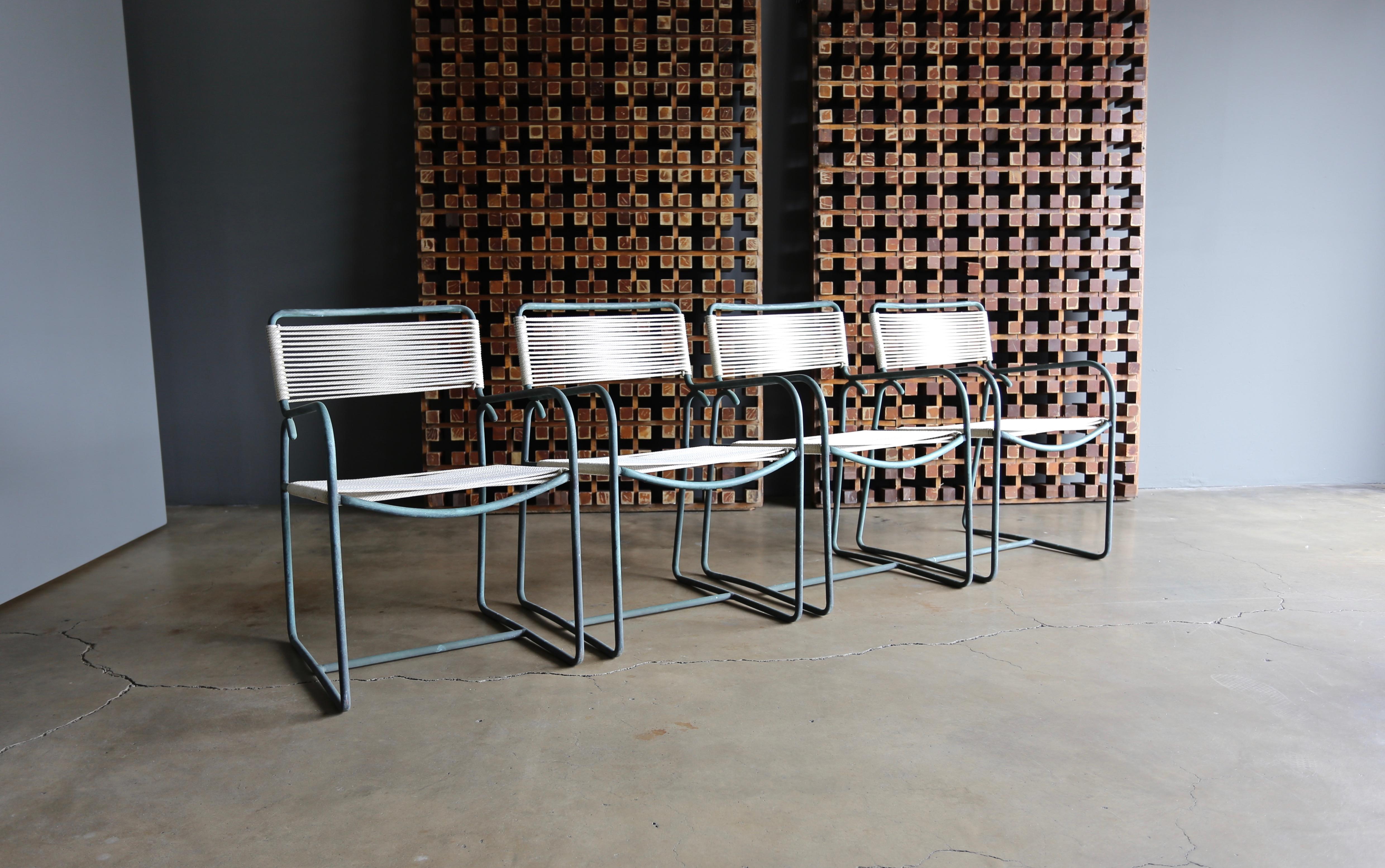 Bronze Walter Lamb Armchairs for Brown Jordan, circa 1959