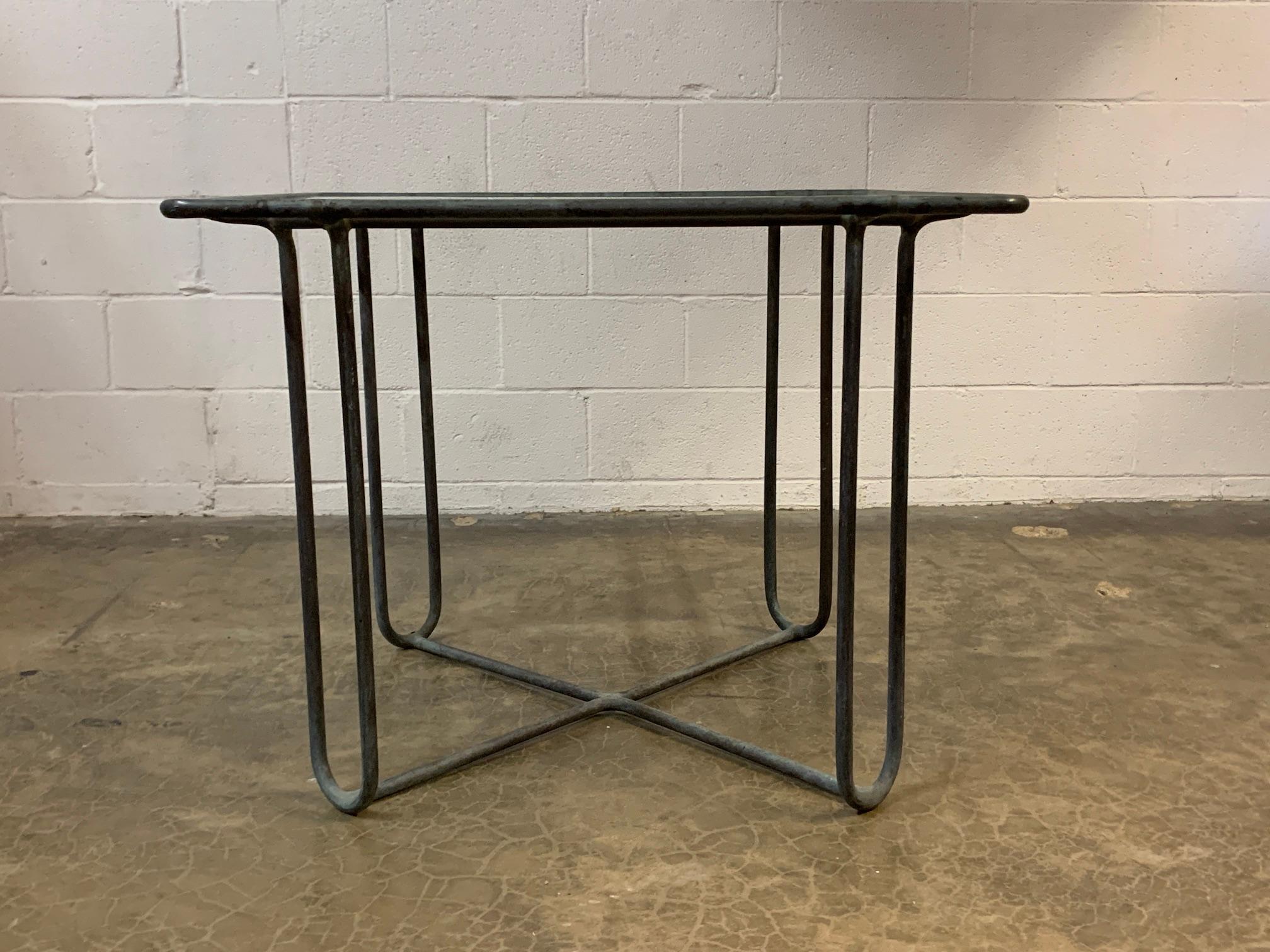 Walter Lamb Bronze Dining / Game Table 6