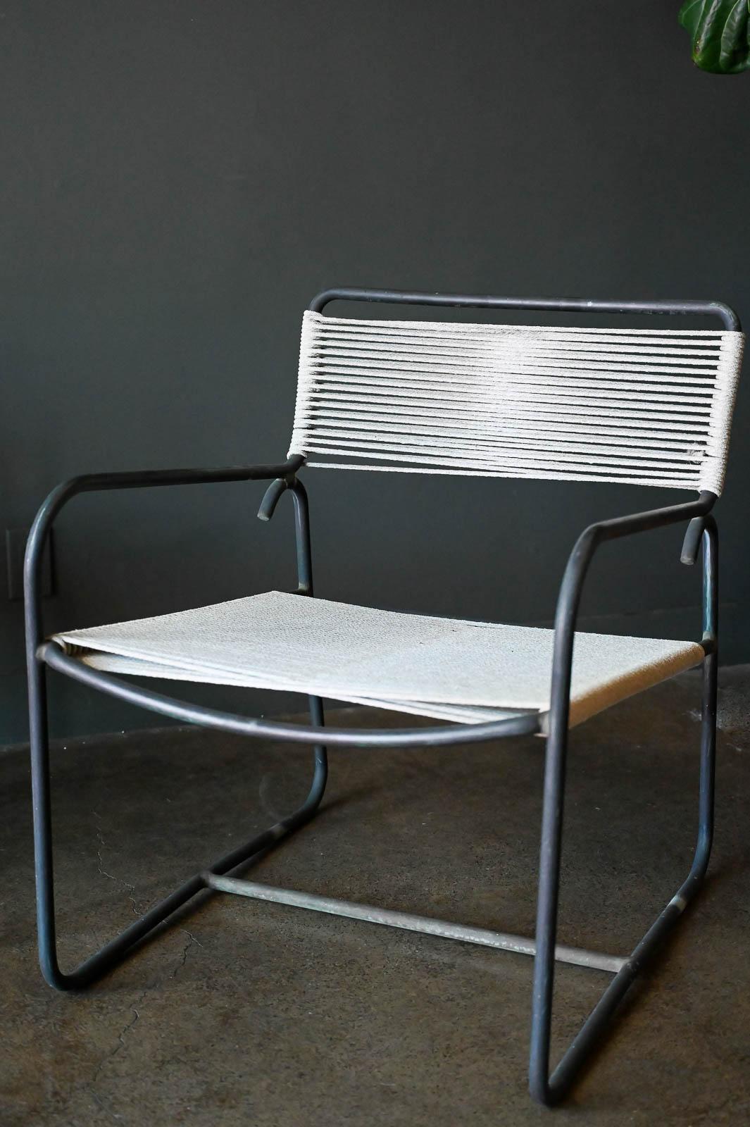 Walter Lamb Bronze Lounge Chairs, Model C-5700, Ca. 1960 In Good Condition In Costa Mesa, CA
