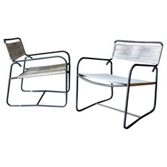 Walter Lamb Bronze Lounge Chairs, Model C-5700, Ca. 1960