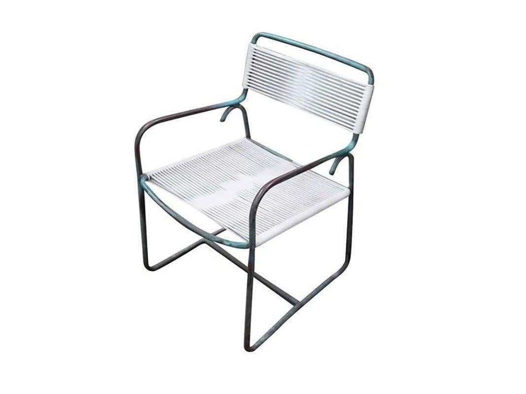 Mid-20th Century Walter Lamb  Bronze Outdoor Dining Chairs Set of 4