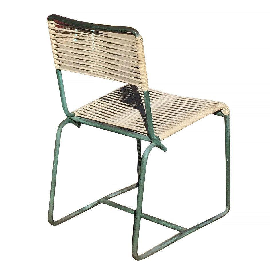 Walter Lamb  Bronze Outdoor Dining Chairs Set of 4 2