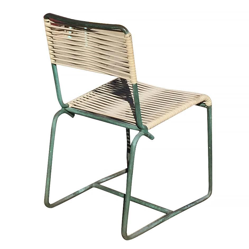 Walter Lamb Brown Jordan Outdoor/Patio Bronze Chairs, Set of 4 1