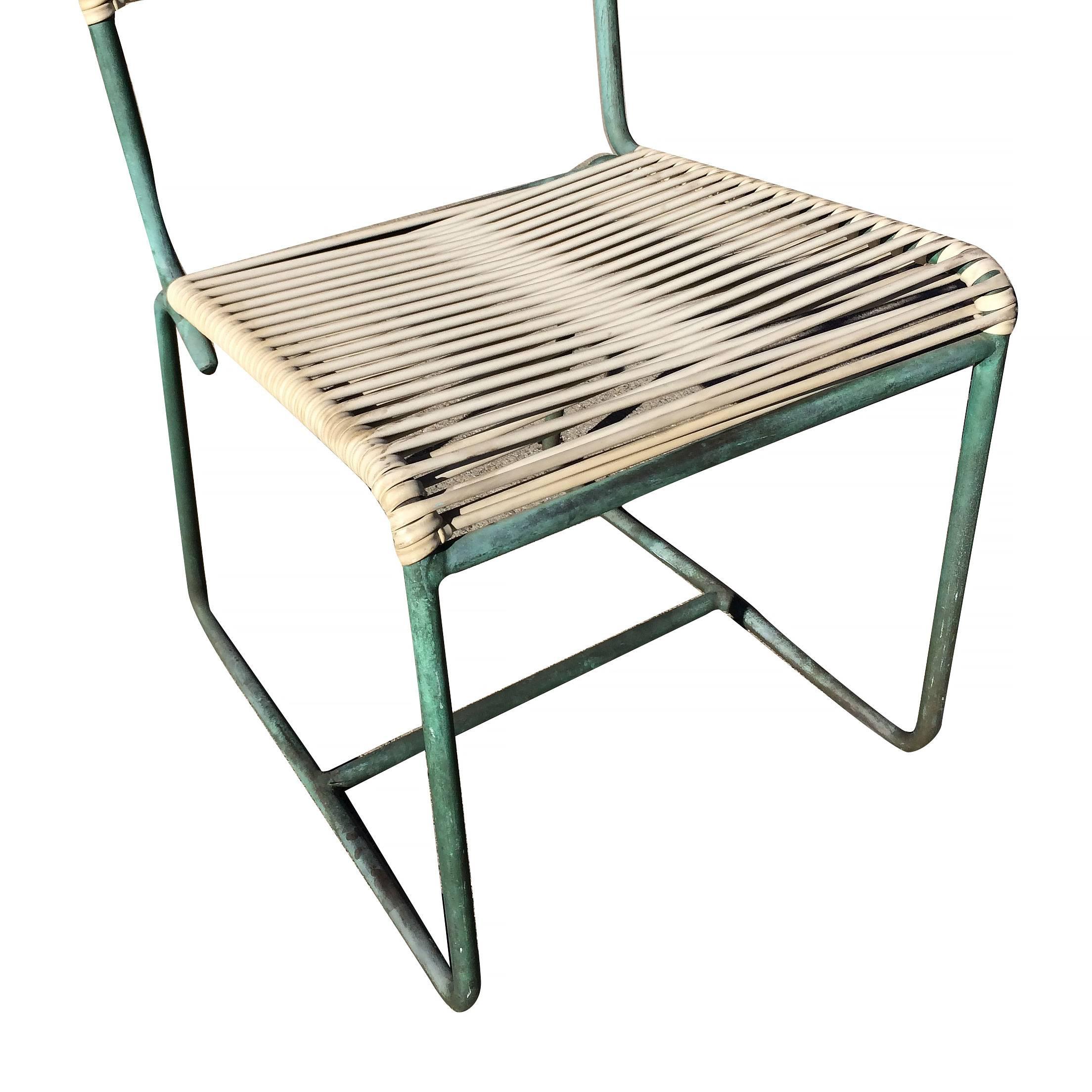 Walter Lamb Brown Jordan Outdoor Lounge Chairs Bronze Set of 4 3