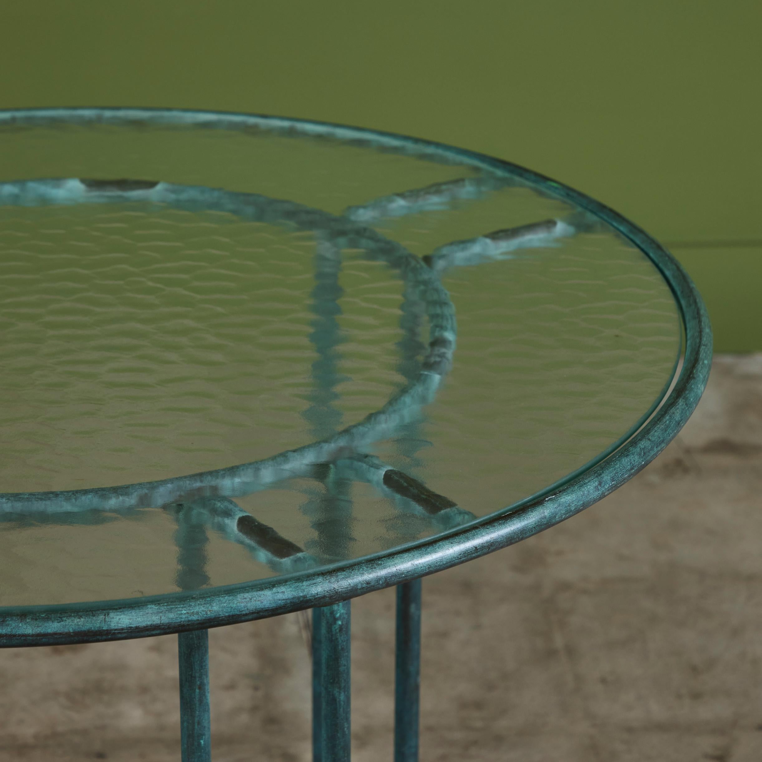 Table à manger de patio en bronze Walter Lamb pour Brown Jordan en vente 2