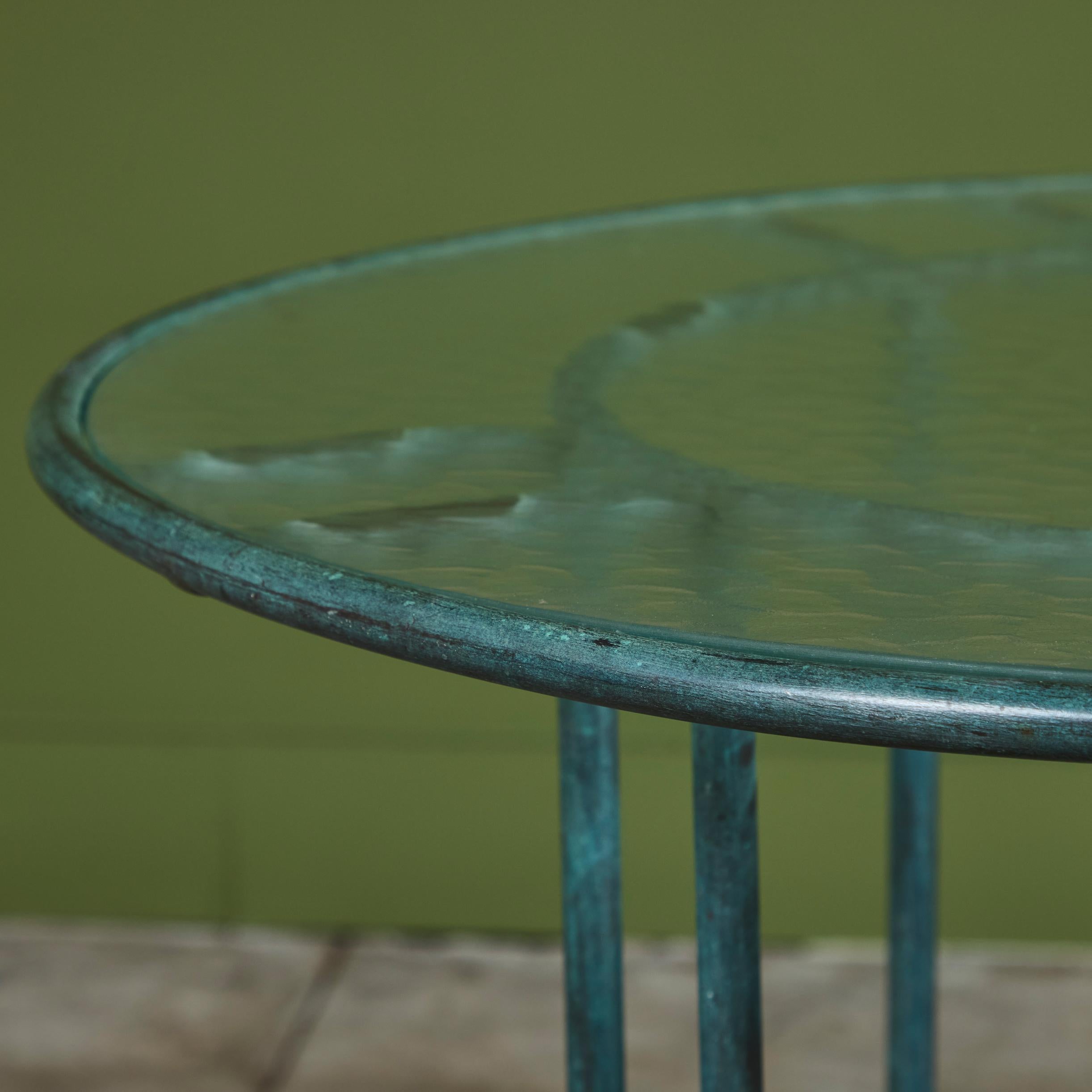 Table à manger de patio en bronze Walter Lamb pour Brown Jordan en vente 3
