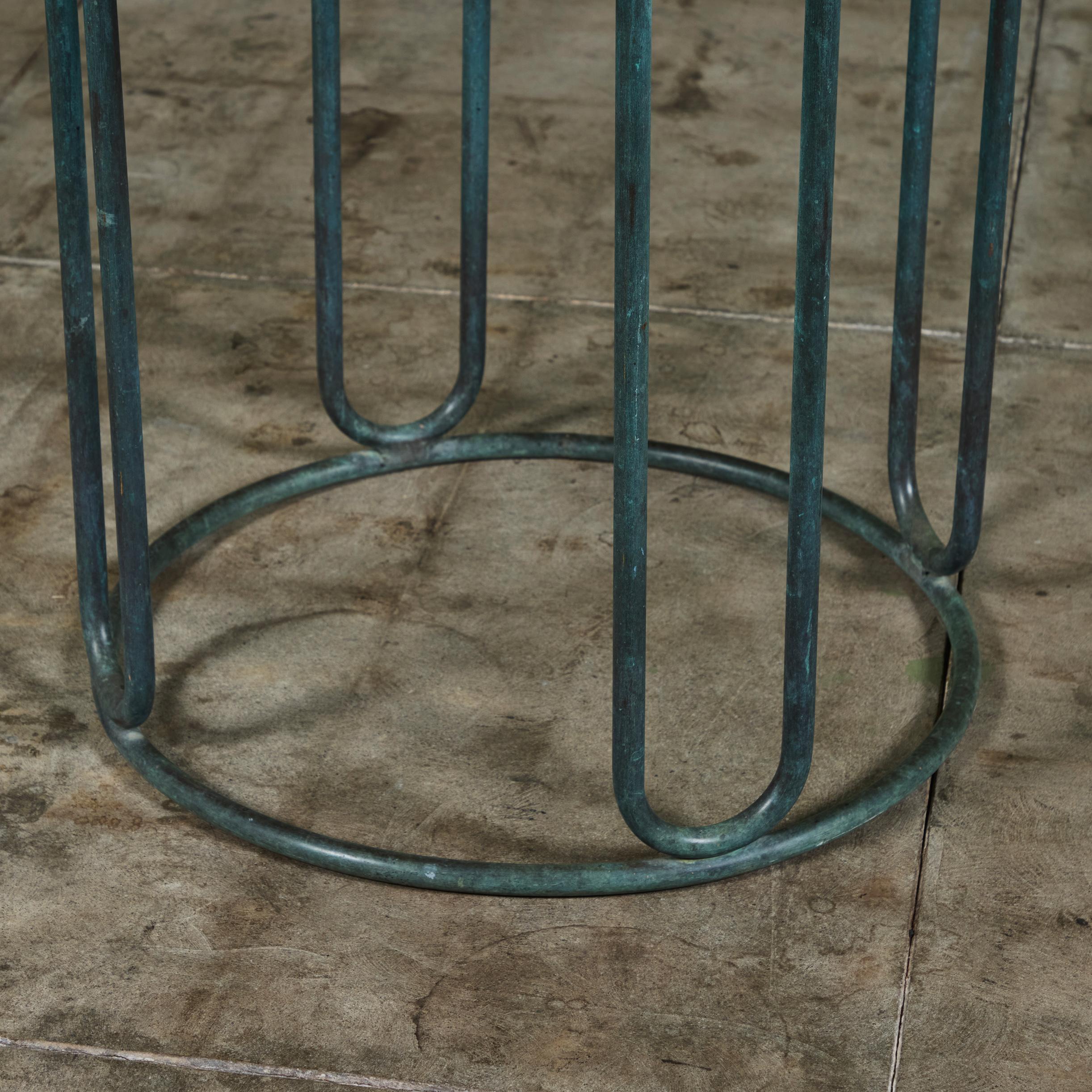 Table à manger de patio en bronze Walter Lamb pour Brown Jordan en vente 4