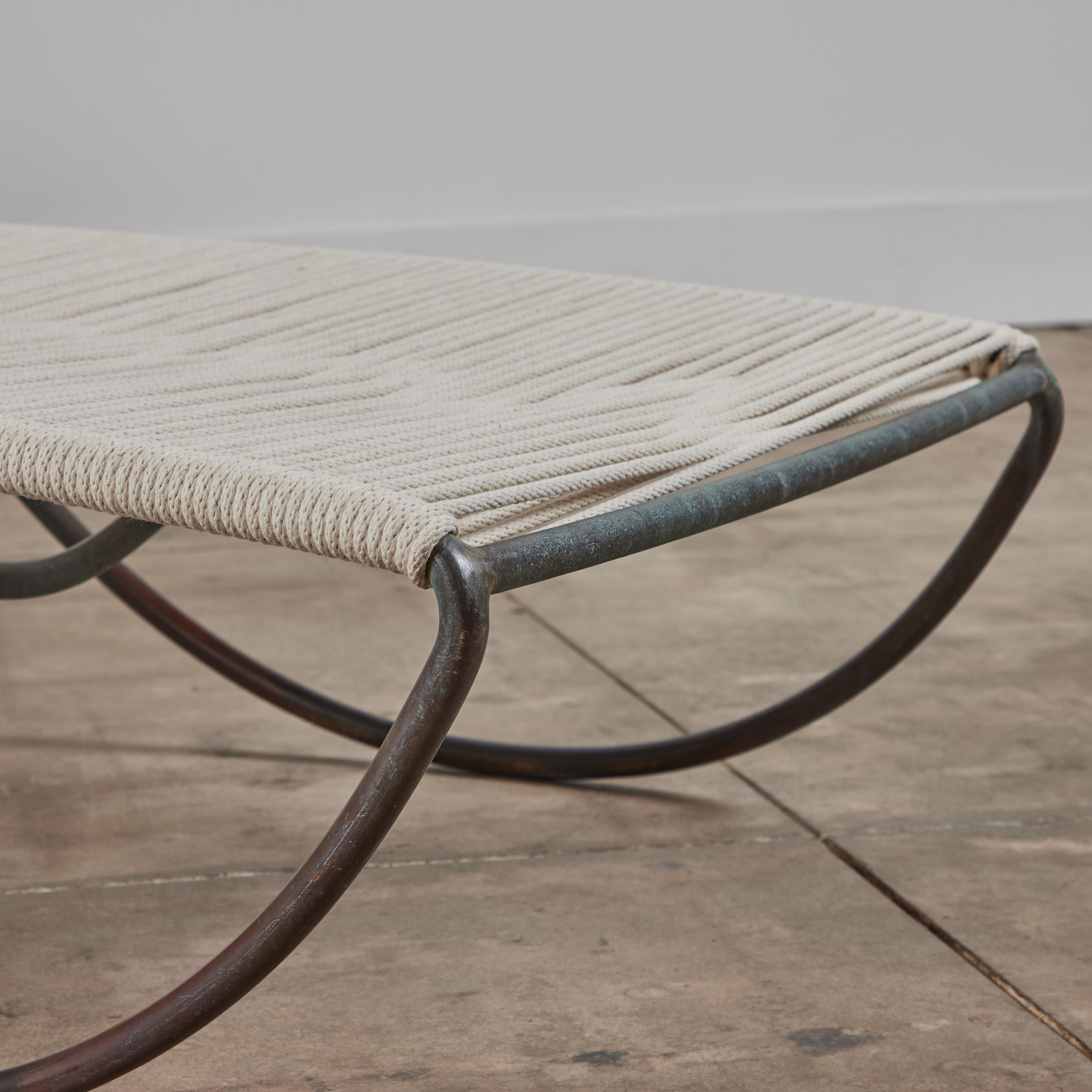 Walter Lamb for Brown Jordan Bronze Patio Chaise Lounge 5