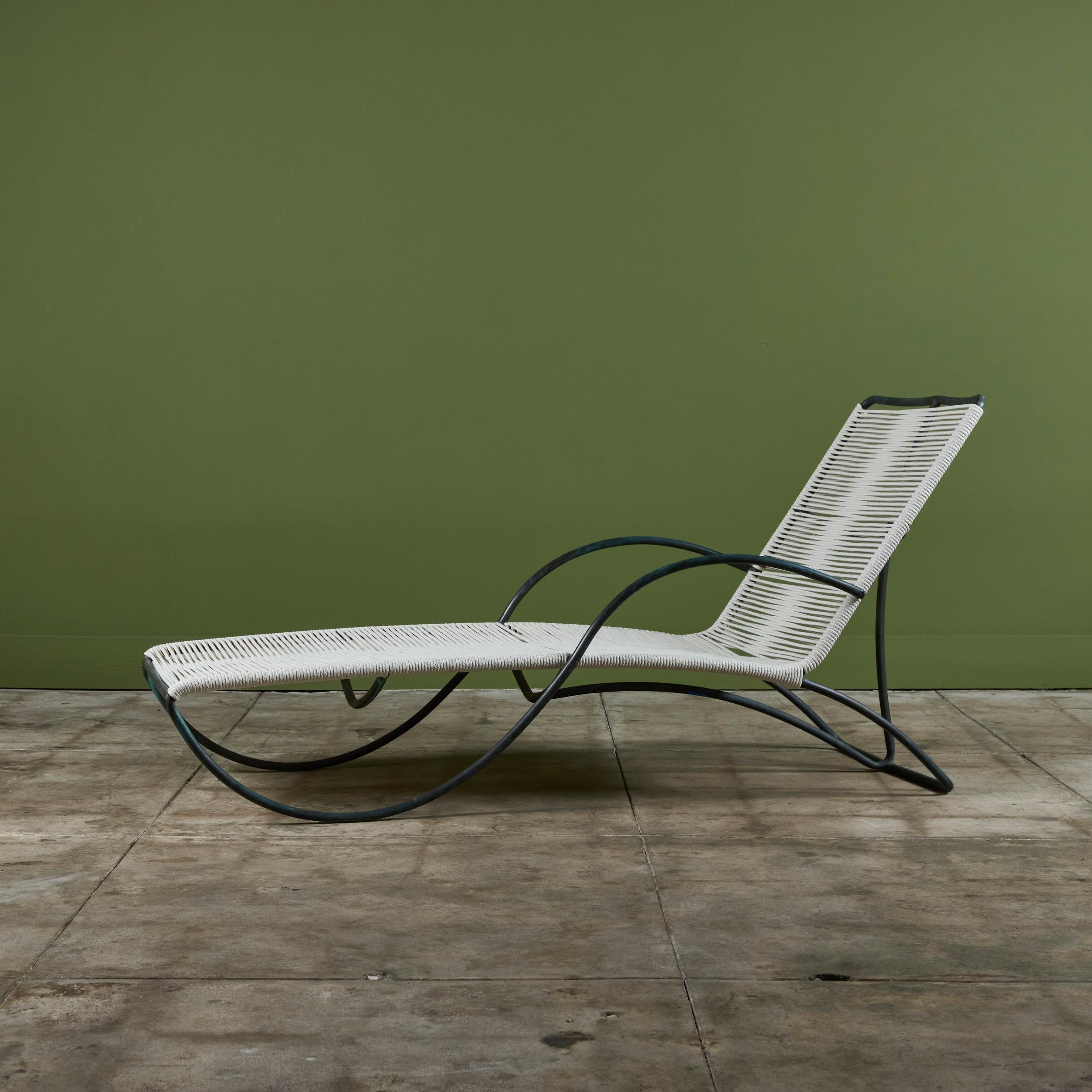 Walter Lamb für Brown Jordan Bronze-Terrassen-Sessel-Loungesessel (Moderne der Mitte des Jahrhunderts) im Angebot
