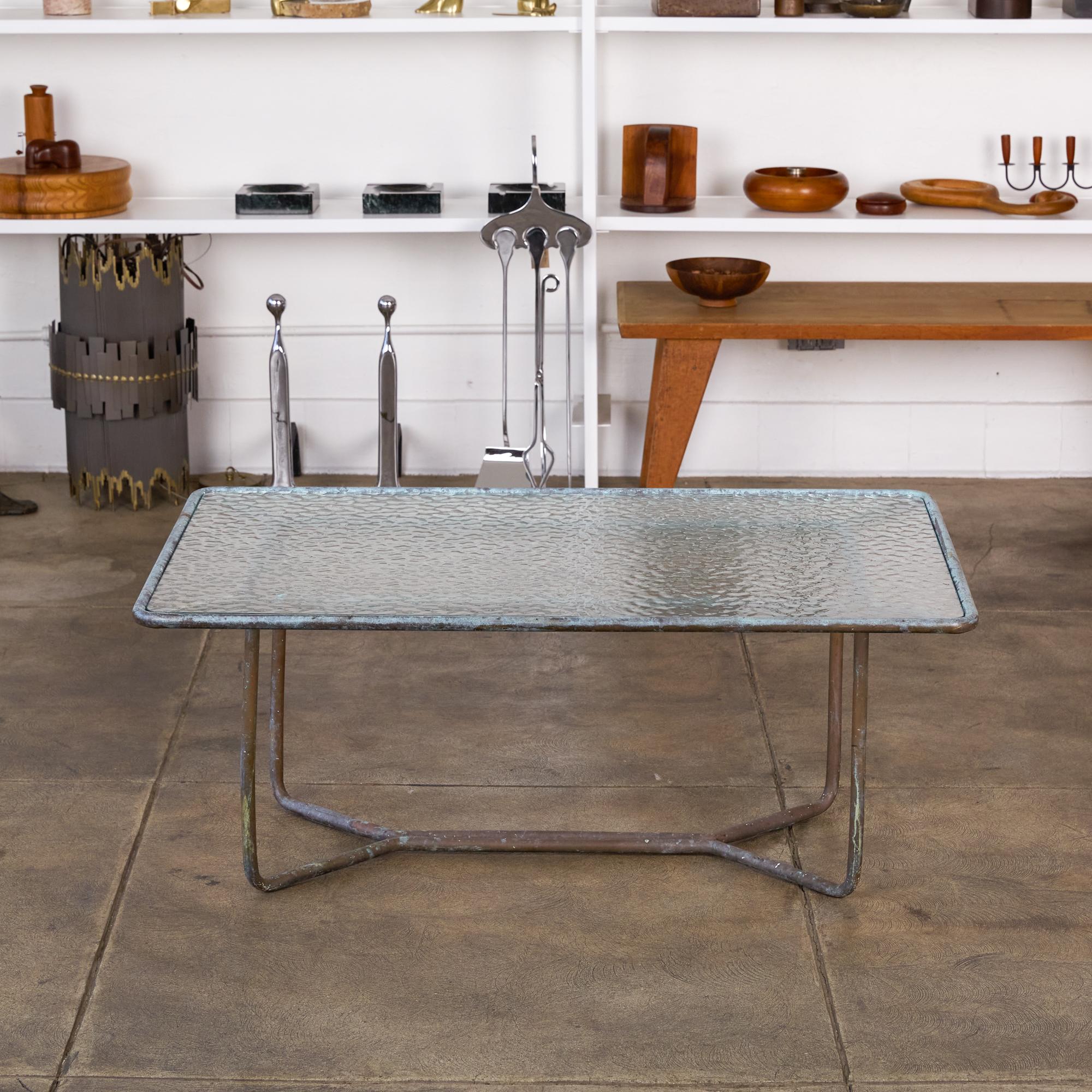 Walter Lamb for Brown Jordan Bronze Patio Coffee Table 1