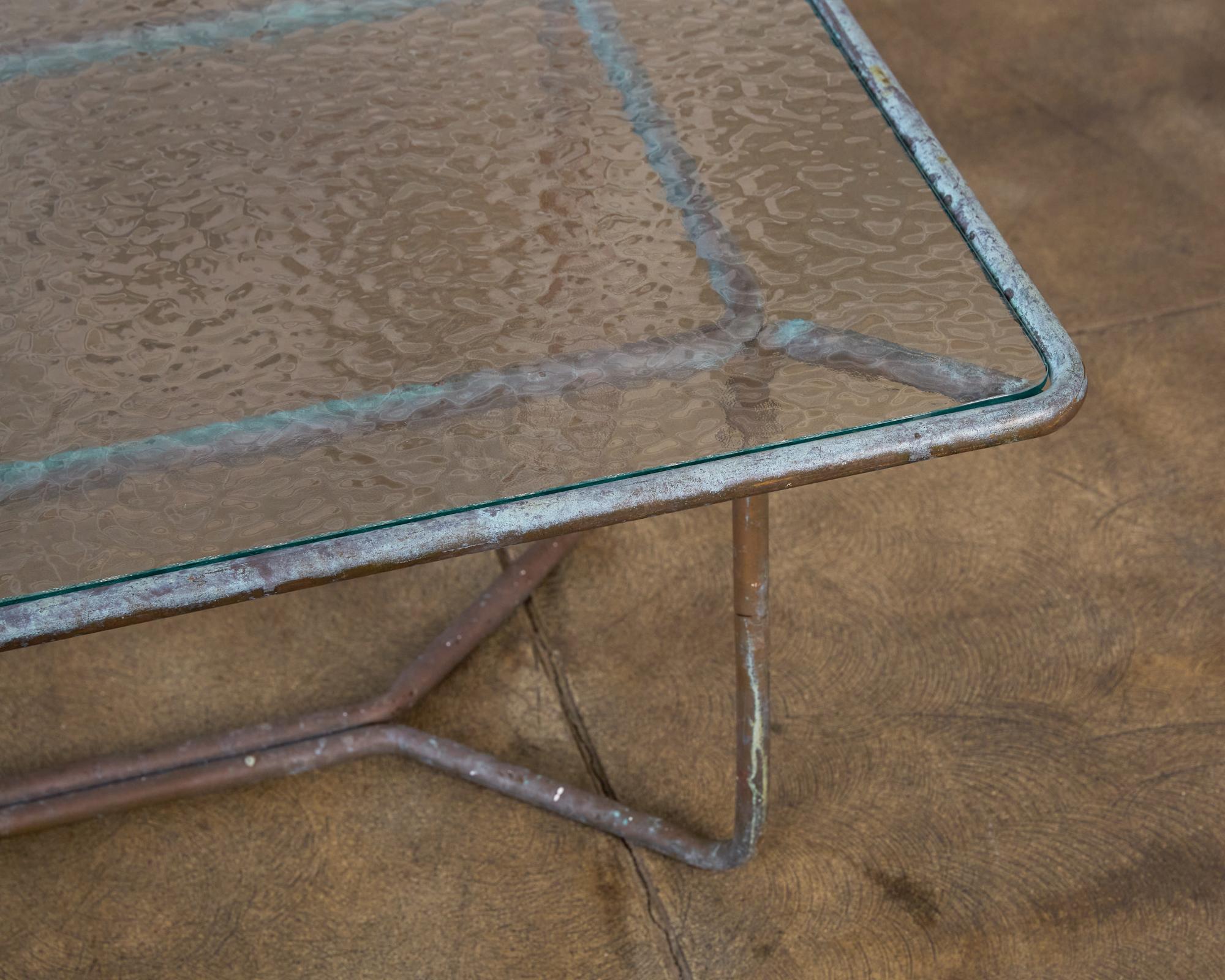 Walter Lamb for Brown Jordan Bronze Patio Coffee Table 3