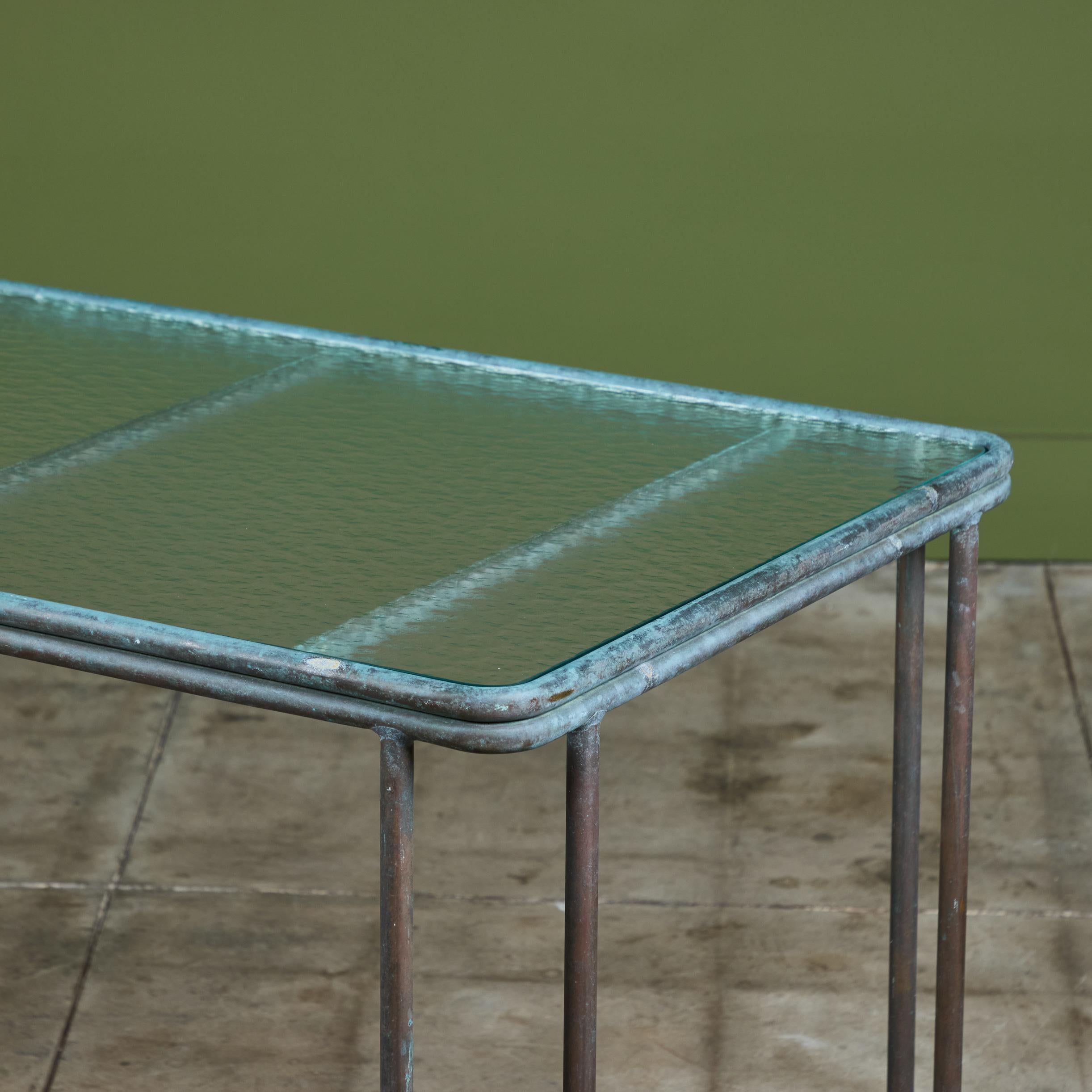 Walter Lamb for Brown Jordan Bronze Patio Console Table 2