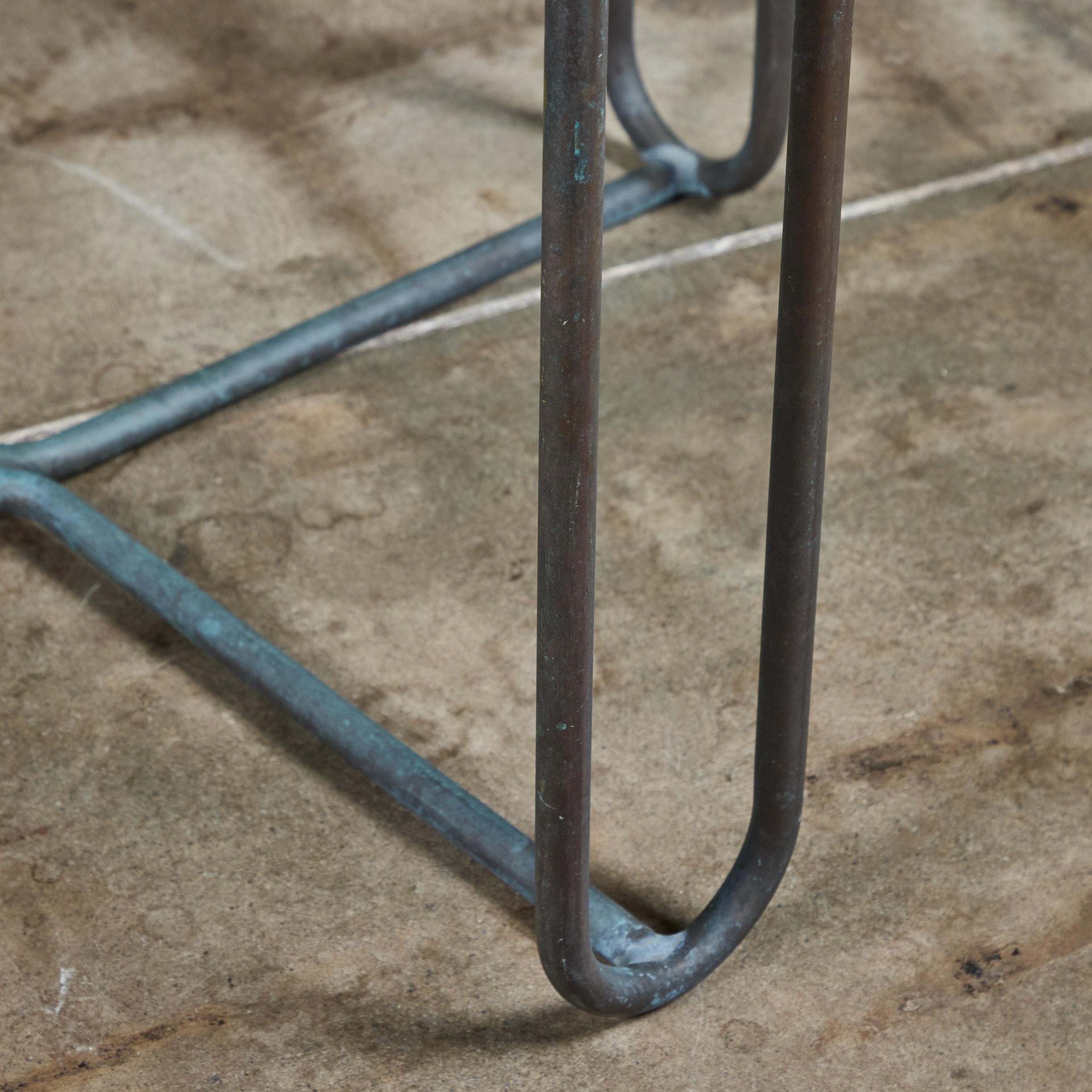 Walter Lamb for Brown Jordan Bronze Patio Console Table 6